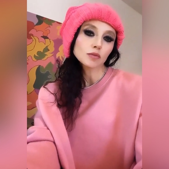 Alice + Olivia Bernetta Pink Cashmere Wool Blend Pullover Sweatshirt Sweater Top - Picture 5 of 17